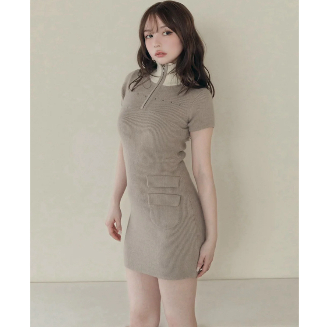 andmary キットミニドレス ミニワンピース andmary キットミニドレス ミニワンピース