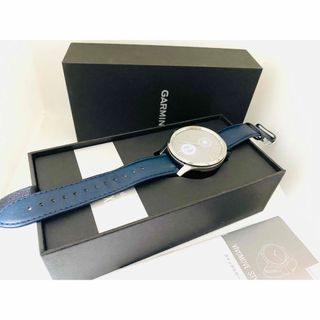 ガーミン(GARMIN)の美品 Garminガーミン vivomove Luxe Navy Leather(その他)