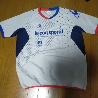 ルコックスポルティフ(le coq sportif)のほぼ未使用 le coq ルコック DESCENTE製 ウーブン 半袖 ウインド(Tシャツ/カットソー(半袖/袖なし))