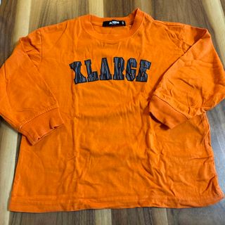 XLARGE KIDS - エクストララージキッズ　長袖　カットソー　Tシャツ オレンジ　100