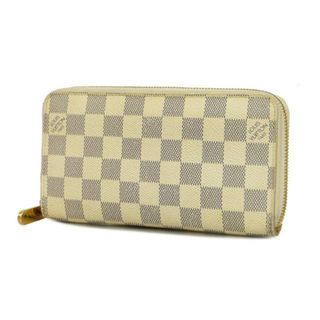 ルイヴィトン(LOUIS VUITTON)の【4hc3778-r】ルイヴィトン 長財布/ダミエ・アズール/ジッピーウォレット/N60019/ホワイト【中古】レディース(財布)