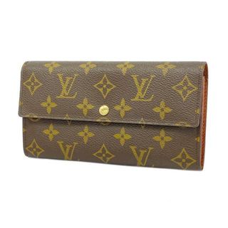 ルイヴィトン(LOUIS VUITTON)の【4hc3867】ルイヴィトン 長財布/モノグラム/ポルトモネクレディ/M61725/ブラウン【中古】メンズ/レディース/ユニセックス(財布)