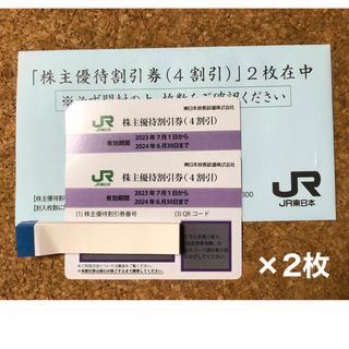 JR - JR東日本 株主優待割引券　2枚