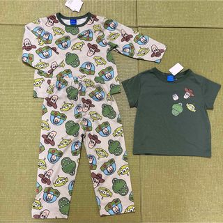 ディズニー(Disney)のトイストーリー　パジャマ　長袖　半袖　100 バースデイ　ディズニー　Tシャツ(パジャマ)