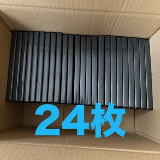 DVDケース空　トールケース（ブラック）　1枚収納　24枚(CD/DVD収納)