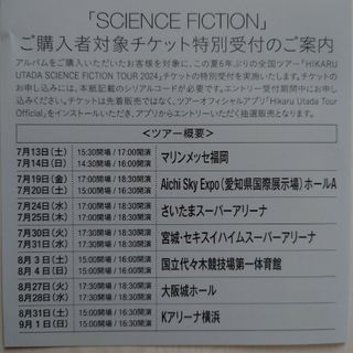 宇多田ヒカル SCIENCE FICTION 2024(その他)