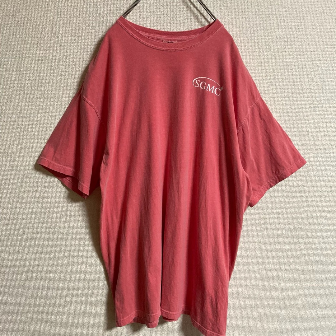 【レア】 半袖 バックプリント ロゴ ナース ワンポイント ピンク XL メンズのトップス(Tシャツ/カットソー(半袖/袖なし))の商品写真