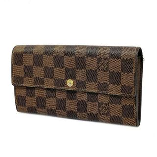 ルイヴィトン(LOUIS VUITTON)の★SALE 【4hd3948】ルイヴィトン 長財布/ダミエ/ポルトフォイユサラ/N61734/エベヌ【中古】メンズ/レディース/ユニセックス(財布)