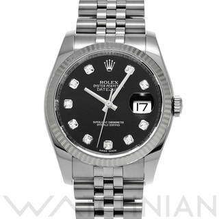 ロレックス(ROLEX)の中古 ロレックス ROLEX 116234G T番(1996年頃製造) ブラック /ダイヤモンド メンズ 腕時計(腕時計(アナログ))