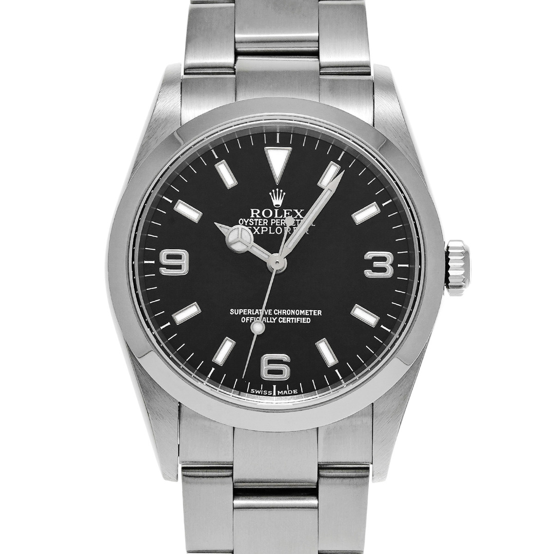 ROLEX(ロレックス)の中古 ロレックス ROLEX 114270 Y番(2002年頃製造) ブラック メンズ 腕時計 メンズの時計(腕時計(アナログ))の商品写真