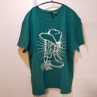 H&M - 【H＆M】ウエスタンブーツ ハット グリーン 半袖Tシャツ カットソー