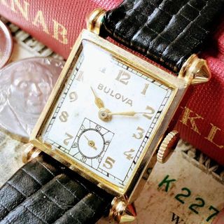 ブローバ(Bulova)の#3009【シックでお洒落】メンズ 腕時計 ブローバ 手巻 アンティーク 動作品(腕時計(アナログ))