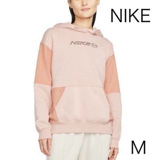 ナイキ(NIKE)のナイキ(NIKE) アイコン クラッシュフリース スウェットパーカー ピンク M(パーカー)