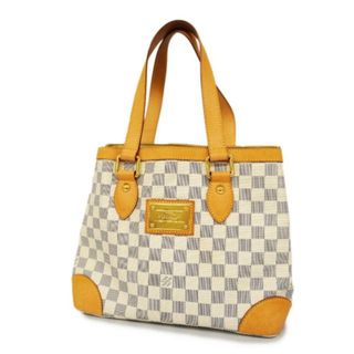 ルイヴィトン(LOUIS VUITTON)の【4hd3978】ルイヴィトン トートバッグ/ダミエ・アズール/ハムステッドPM/N51207/ホワイト【中古】レディース(トートバッグ)