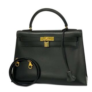 エルメス(Hermes)の★SALE 【4hd3965】エルメス ツーウェイバッグ/ケリー32/〇Y刻印/ボックスカーフ/ブラック/ゴールド金具 【中古】 レディース(その他)