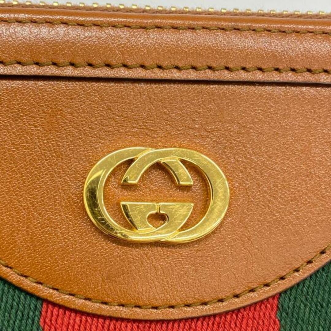 Gucci(グッチ)の【4hd3973-r】グッチ クラッチバッグ/シェリーライン/インターロッキングG/576053/キャンバス/ベージュ/ライトブラウン/ゴールド金具 【中古】 レディース メンズのバッグ(セカンドバッグ/クラッチバッグ)の商品写真