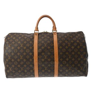 ルイヴィトン(LOUIS VUITTON)のルイヴィトン モノグラム キーポル 55 ボストンバッグ ブラウン(ボストンバッグ)