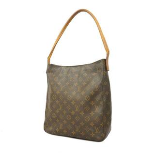 ルイヴィトン(LOUIS VUITTON)の【4hd4097】ルイヴィトン ショルダーバッグ/モノグラム/ルーピングGM/M51145/ブラウン【中古】レディース(ショルダーバッグ)