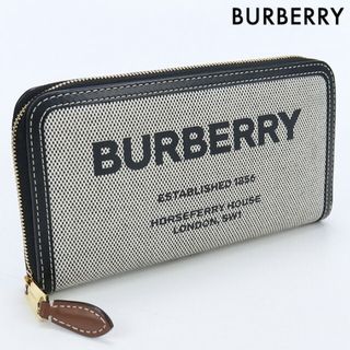 BURBERRY - バーバリー BURBERRY 長財布ラウンドファスナー メンズ 8039493 A1189 ホースフェリープリント ジップウォレット