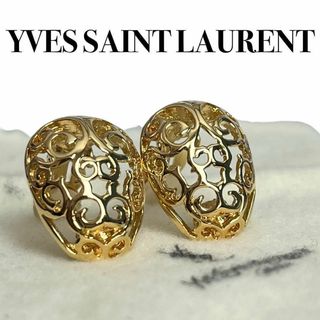 イヴサンローラン(Yves Saint Laurent)のサンローラン　ヴィンテージ　イヤリング　唐草　コスチュームジュエリー　1179(イヤリング)