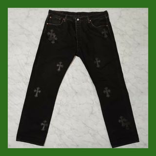 クロムハーツ(Chrome Hearts)のLevi's 501（W40 / 102cm）クロスパッチカスタム(デニム/ジーンズ)