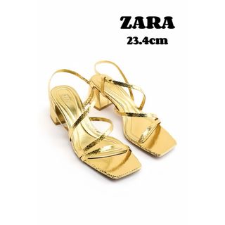 ZARA - zara ヒールサンダル 23.4cm【新品未使用】