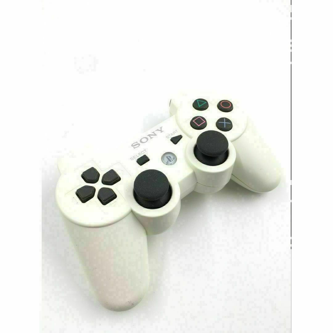 PS3 コントローラー 純正 DUALSHOCK3 ホワイト　b-754 エンタメ/ホビーのゲームソフト/ゲーム機本体(その他)の商品写真