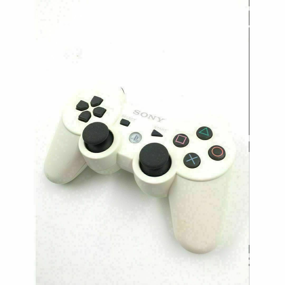 PS3 コントローラー 純正 DUALSHOCK3 ホワイト　b-754 エンタメ/ホビーのゲームソフト/ゲーム機本体(その他)の商品写真