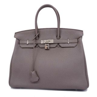 エルメス(Hermes)の【4hd4139】エルメス ハンドバッグ/バーキン35/□P刻印/トゴ/エタン/シルバー金具 【中古】 レディース(ハンドバッグ)