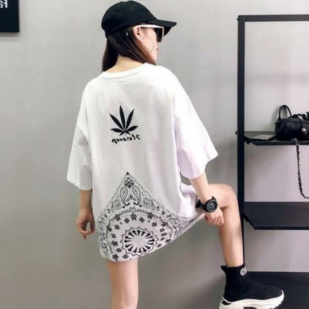 レディース 半袖 tシャツ 可愛い おしゃれ 白 ゆったり ダンス インナー