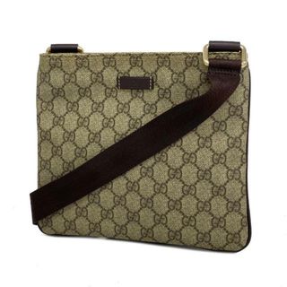 グッチ(Gucci)の【4hd4016】グッチ ショルダーバッグ/GGスプリーム/201538/PVC/レザー/ブラウン/シャンパンゴールド金具 【中古】 レディース(ショルダーバッグ)