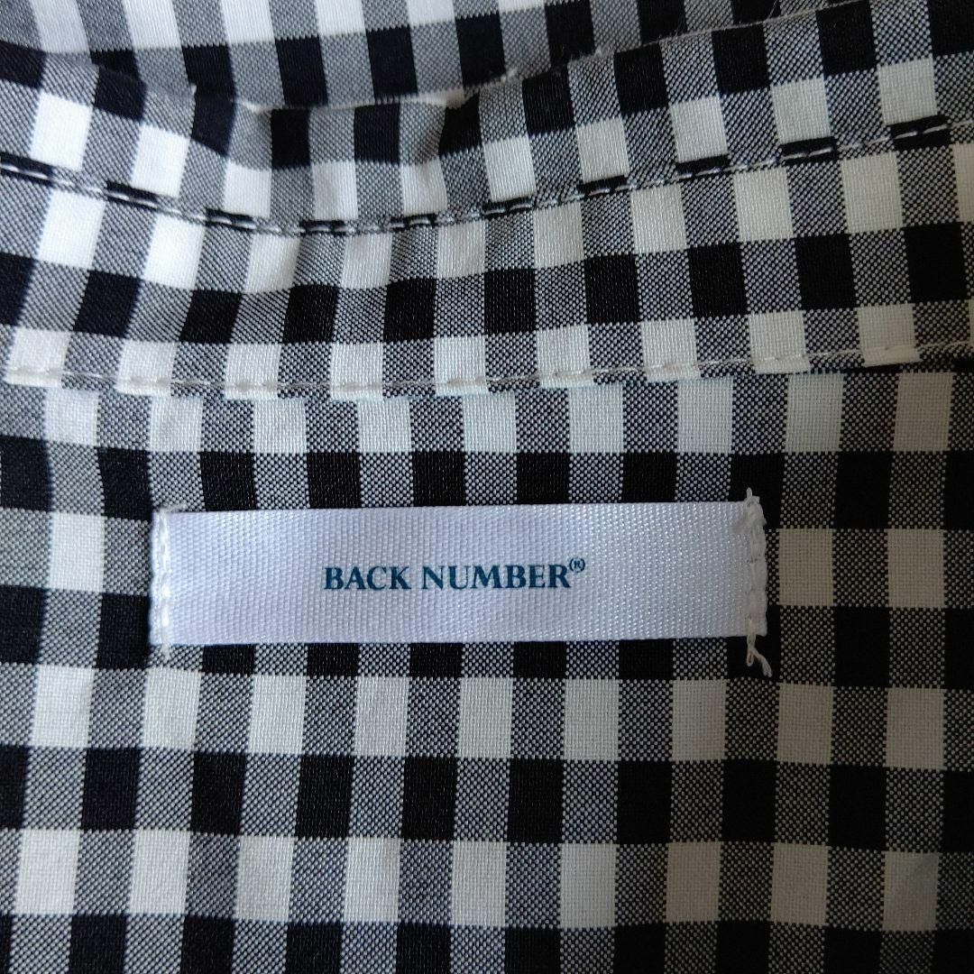 BACK NUMBER(バックナンバー)のno.7　BACK　NUMBER　バックナンバー　ギンガムチェックの半袖ブラウス レディースのトップス(シャツ/ブラウス(半袖/袖なし))の商品写真
