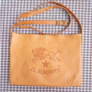 美品✨IL BISONTE ｲﾙﾋﾞｿﾞﾝﾃ ビッグロゴ２wayショルダーバッグ