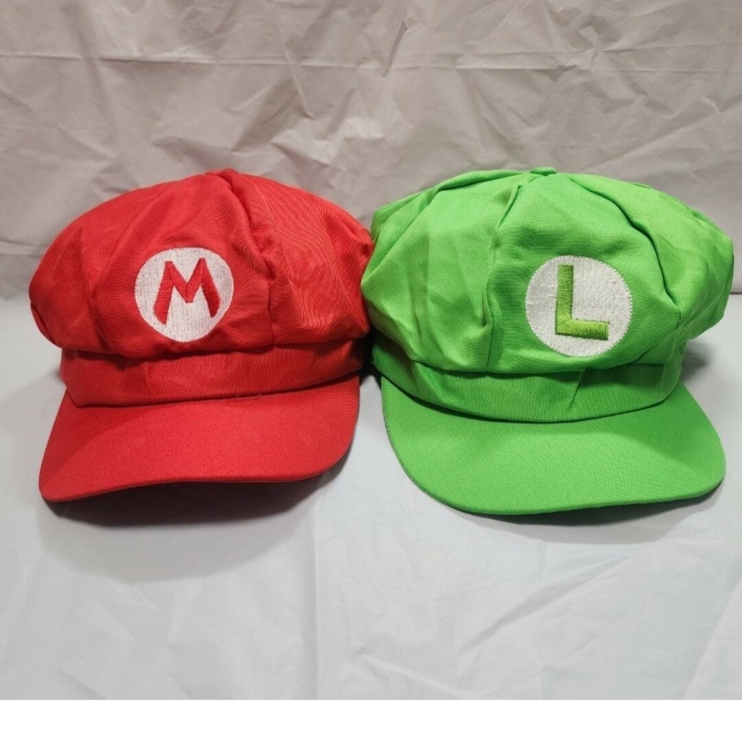 マリオ ルイージ 帽子 子供 大人 フリーサイズ 調節可 キッズ/ベビー/マタニティのこども用ファッション小物(帽子)の商品写真