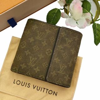 ルイヴィトン(LOUIS VUITTON)のルイヴィトン ポルトビエ カルトクレディモネ 三つ折り財布 キャンバス系 緑系(財布)