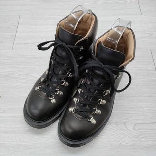 エムエイチエル(MHL.)のMHL./SOLOVAIR Hiking Boot ハイキングブーツ サイズ5 レースアップ ブーツ ダークブラウン レディース エムエイチエル/ソロヴェアー【中古】4-0410G◎(ブーツ)