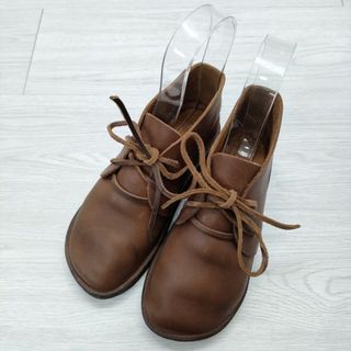 AURORA SHOES ノースパシフィック 5D ショート ブーツ ブラウン レディース オーロラシューズ【中古】4-0410G◎(ブーツ)