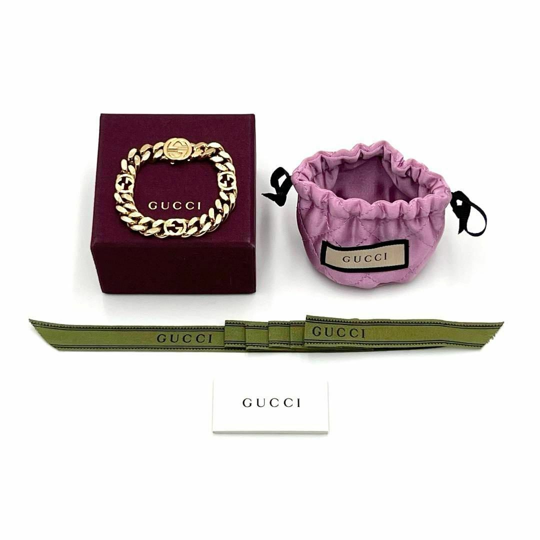 Gucci(グッチ)の【定価10.5万】グッチ　インターロッキングG　ブレスレット　バングル レディースのアクセサリー(ブレスレット/バングル)の商品写真