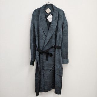 エトセンス(ETHOSENS)のETHOSENS 新品 Jaquard coat shirt 定価60500円 ジャガード ローブ ロングシャツ コート 22AW ブルーグレー メンズ エトセンス【中古】4-0410M♪(その他)