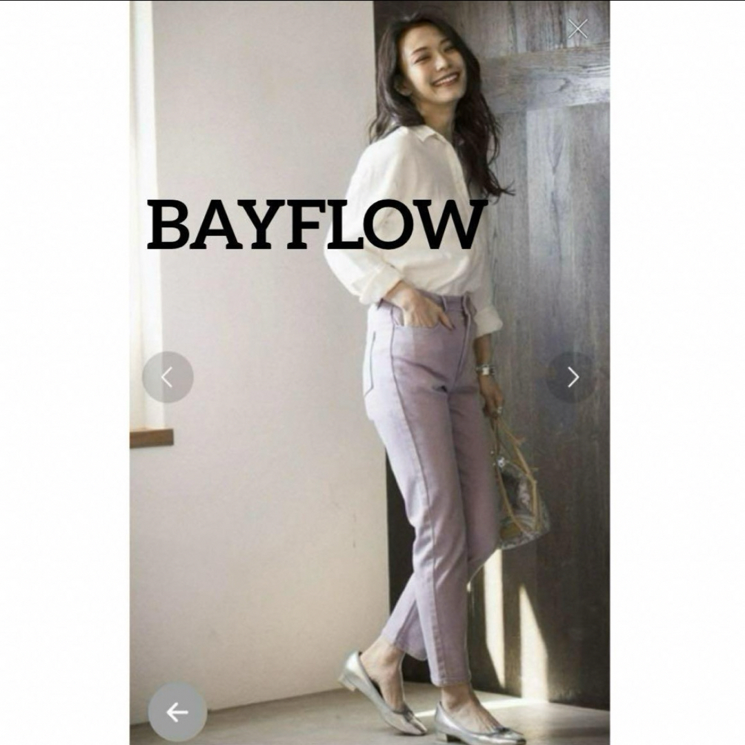 BAYFLOW(ベイフロー)のベイフロー BAYFLOW カラーパンツ テーパードパンツ デニムパンツ Ｓ レディースのパンツ(デニム/ジーンズ)の商品写真