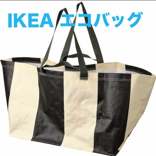 イケア(IKEA)のIKEA イケア セックシェラ ストライプ ショッピングバッグ エコバッグ(エコバッグ)