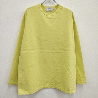 Graphpaper - Graphpaper Recycled Cotton Jersey L/S Tee リサイクルコットン 長袖Ｔシャツ ロンＴ 23SS イエロー メンズ グラフペーパー【中古】4-0410M♪