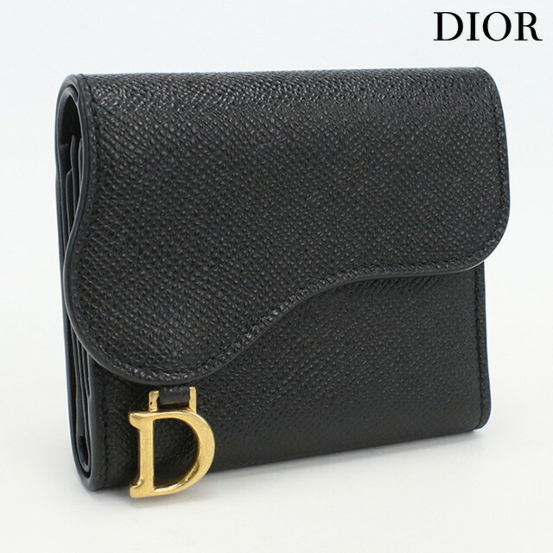 Christian Dior(クリスチャンディオール)のクリスチャンディオール Christian Dior 三折財布小銭入付き レディース S5652CBAA M900 サドル ロータスウォレット レディースのファッション小物(財布)の商品写真