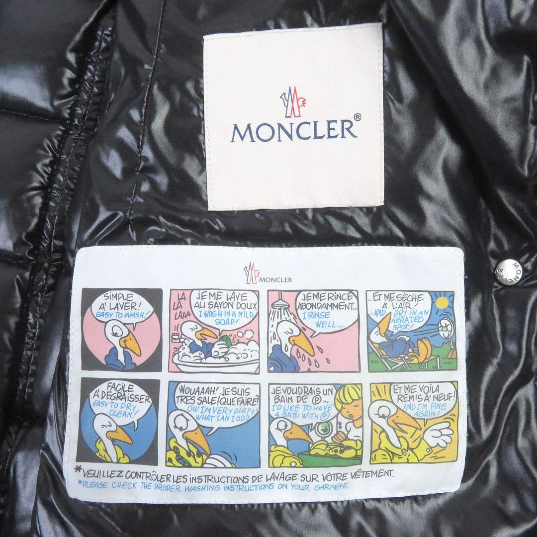 MONCLER(モンクレール)の極美品□MONCLER モンクレール 20-21AW ARMOISE ロゴワッペン WZIP フォックスファー フーデッド ダウンジャケット ブラック 3 ハンガー付き 正規品 レディース レディースのジャケット/アウター(ダウンジャケット)の商品写真