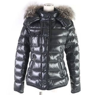 モンクレール(MONCLER)の極美品□MONCLER モンクレール 20-21AW ARMOISE ロゴワッペン WZIP フォックスファー フーデッド ダウンジャケット ブラック 3 ハンガー付き 正規品 レディース(ダウンジャケット)