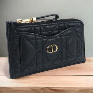 クリスチャンディオール Christian Dior カードケース レディース S5131UWHC M900 ディオール カロ コスモス ジップカードホルダー