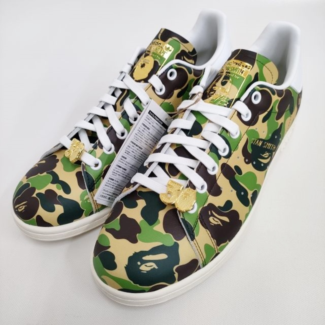 A BATHING APE(アベイシングエイプ)のA BATHING APE/adidas 新品 Stan Smith Bape スタンスミス 猿迷彩 27.5cm スニーカー 24SS アベイシングエイプ/アディダス【中古】4-0410G♪ メンズの靴/シューズ(スニーカー)の商品写真