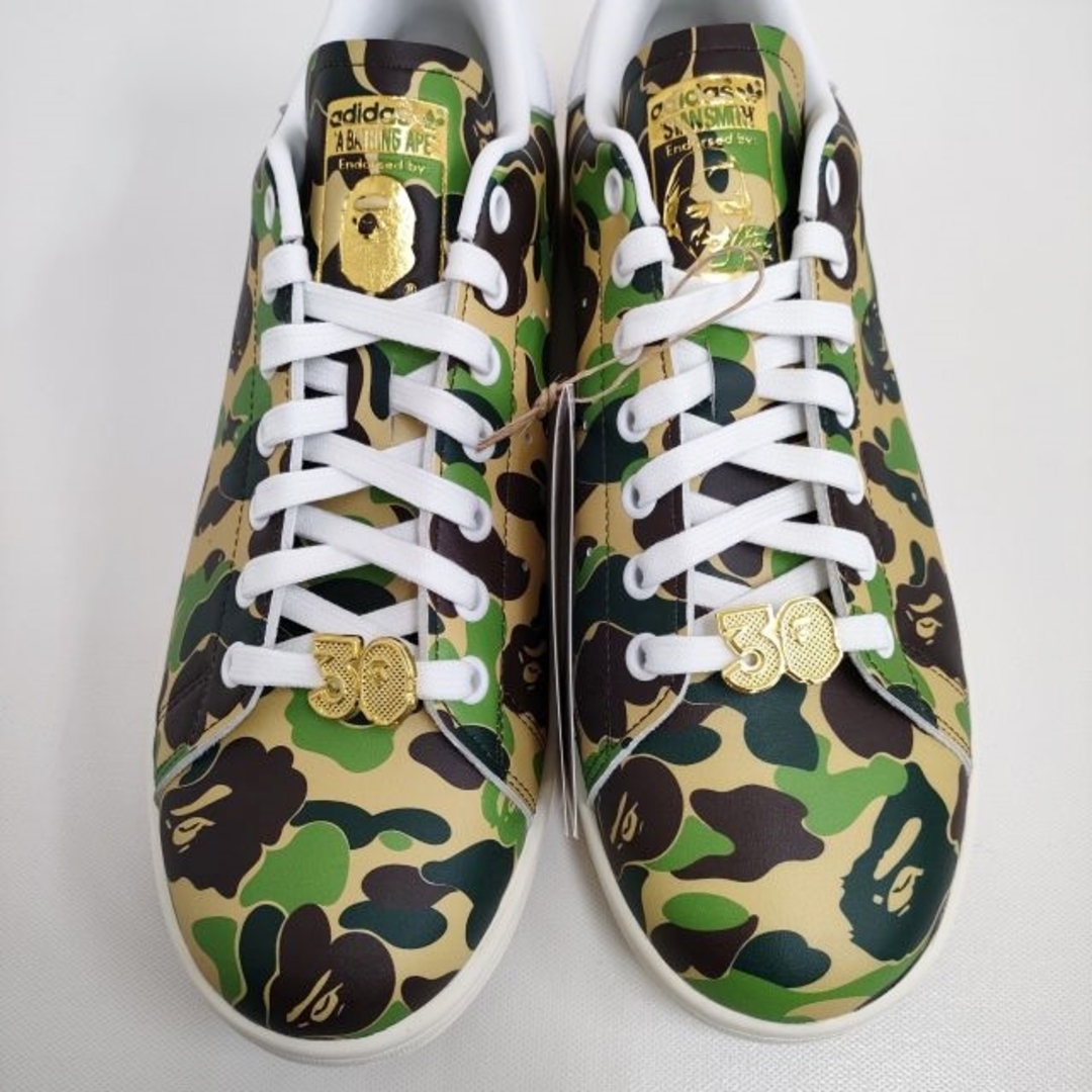 A BATHING APE(アベイシングエイプ)のA BATHING APE/adidas 新品 Stan Smith Bape スタンスミス 猿迷彩 27.5cm スニーカー 24SS アベイシングエイプ/アディダス【中古】4-0410G♪ メンズの靴/シューズ(スニーカー)の商品写真