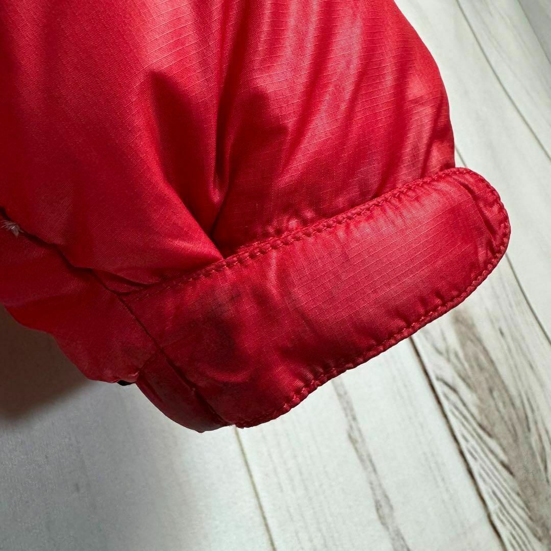 THE NORTH FACE(ザノースフェイス)の【大人気】　ザノースフェイス　ヌプシ　ダウンジャケット　レッド　赤　肩ロゴ　Ｍ メンズのジャケット/アウター(ダウンジャケット)の商品写真