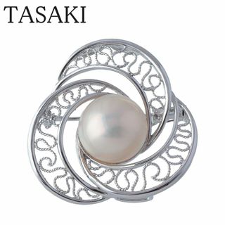 タサキ(TASAKI)のタサキ マベパール ペンダント ブローチ シルバー パール13.5mm TASAKI 田崎真珠【17157】(ブローチ/コサージュ)